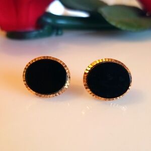 14 KT yellow gold earrings